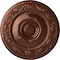 Ekena Millwork Neuveau Ceiling Medallion (Fits Canopies up to 6 3/8"), Hand-Painted Copper Penny, 24 1/4"OD x 2"P CM24NACPS - alternate 1